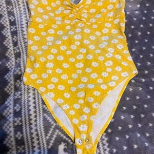 Yellow Floral Women’s Bodysuit